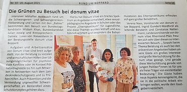 Bündnis 90/die Grünen Rhein-Hunsrück zu Besuch in der Beratungsstelle