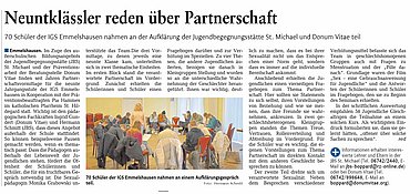 Neuntklässler reden über Partnerschaft